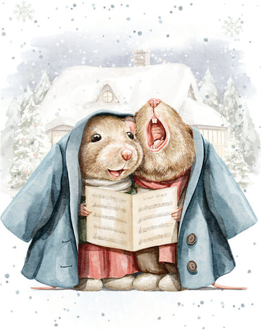 Christmas MINI Card - A Mouse Carol